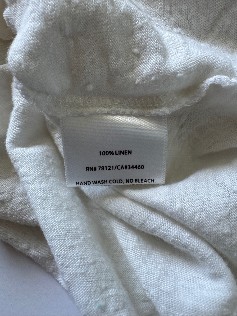 Eileen Fisher Organic Linen Scoop Neck Tank – Size XS (NWOT) - Picture 7 of 7